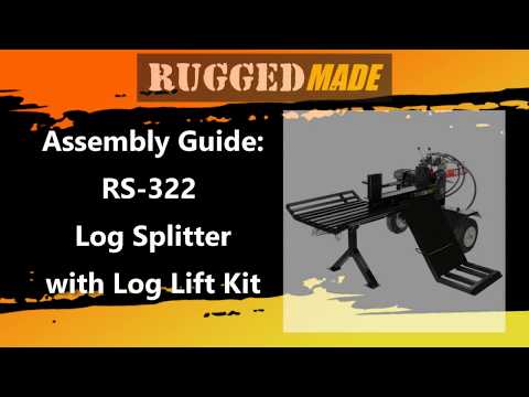 Log Splitter 37 Ton Gas Powered Horizontal Vertical 4 Way
