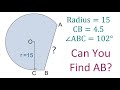 Circle Geometry and Trigonometry Quiz