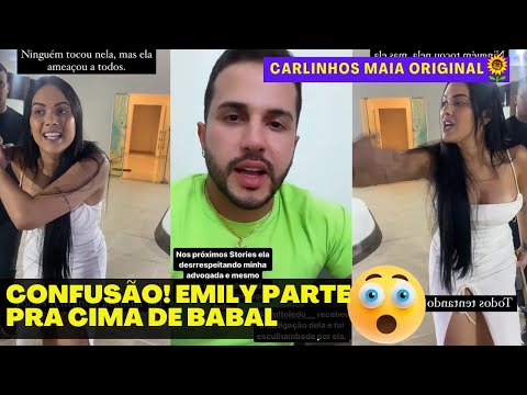 CONFUSÃO DAS GRANDES | EMILY GARCIA PARTE PRA CIMA DO EX BABAL, CENA COMPLETA 😲😲 | CARLINHOS MAIA 🌻