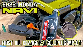 2022 Honda NAVI: First oil change // GoldPlug MP-01T magnetic drain bolt screenshot 4