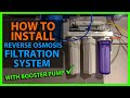 How To Install a Reverse Osmosis RO Water System - Basement with Booster Pump iSpring RCC100P