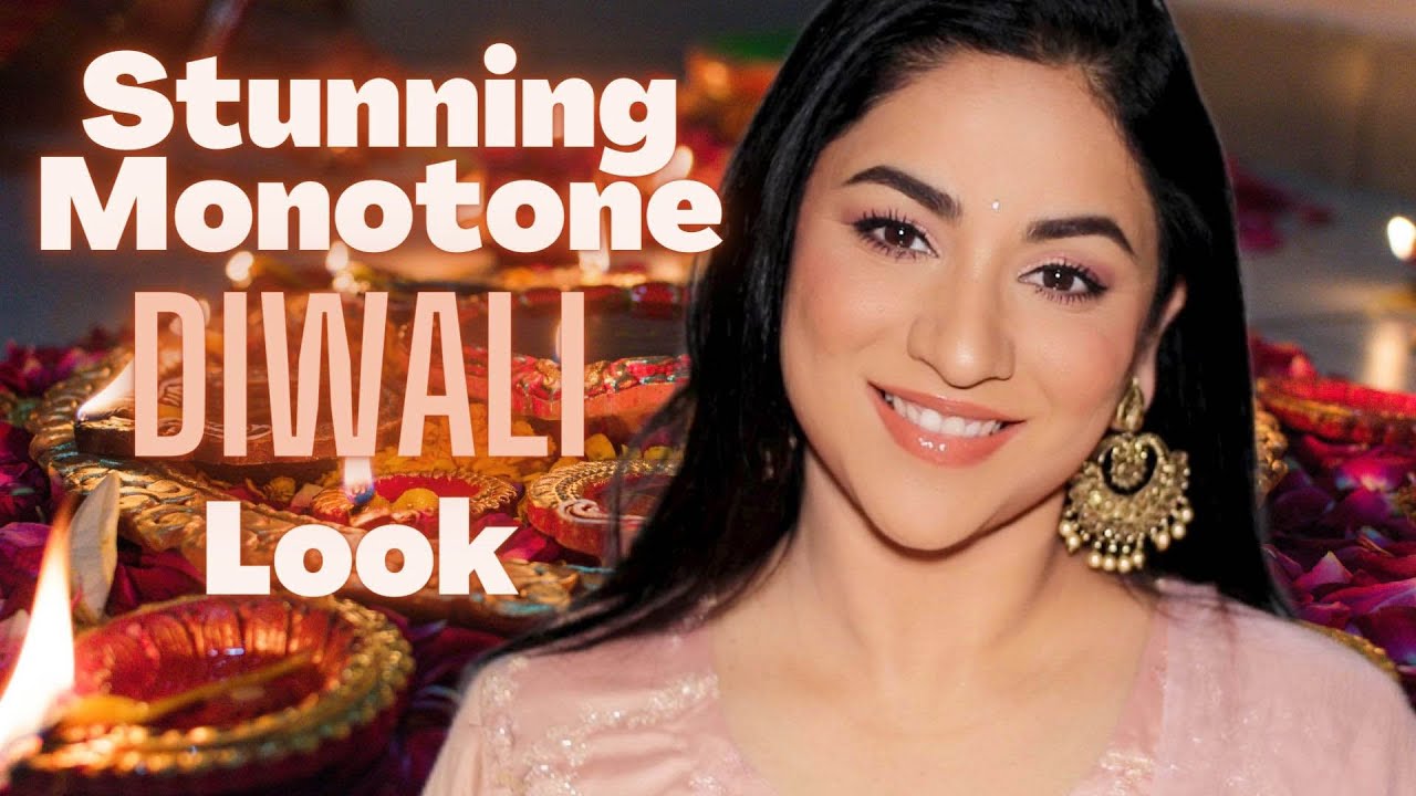 How To: Delicate Monotone DIWALI Makeup Look