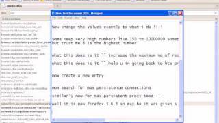Tutorial about increasing browser speed (wrks for mozilla & flock ) [HQ]