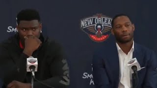 Zion Williamson gives funny response to trolling reporter