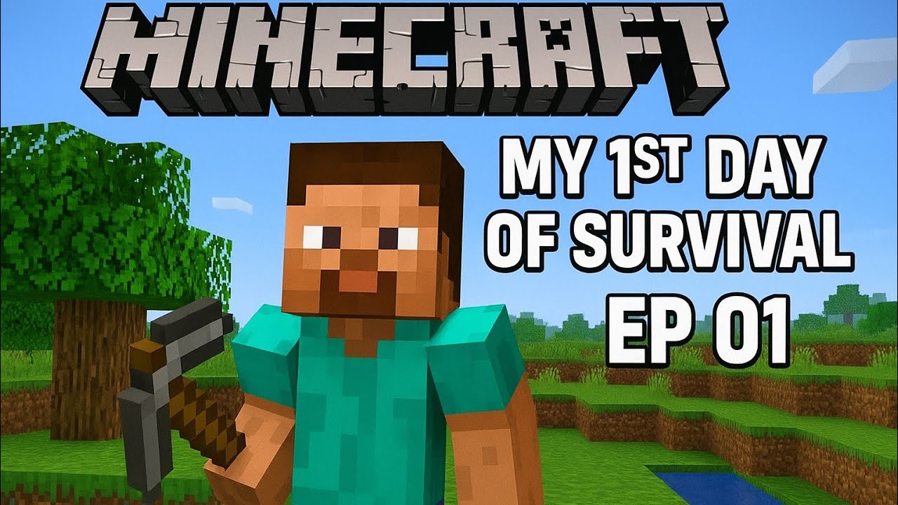 My 1st day of Survival series episode 01 #minecraft - YouTube