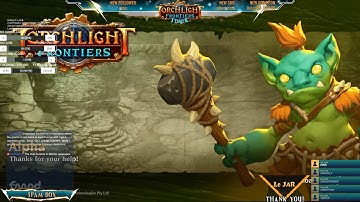 Torchlight Frontiers Alpha 3. Farming on lvl 100 "AoEmaster" (Railmaster) & lvl 100 Dusk Mage.