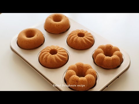 [초간단!] 오븐에 구운 도넛 만들기 Baked doughnuts recipe
