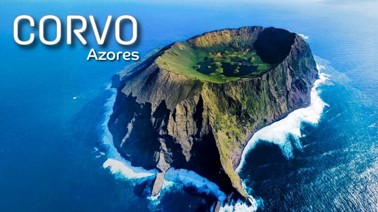 Corvo, Azores. Lonely crater in the middle of the Atlantic Ocean...