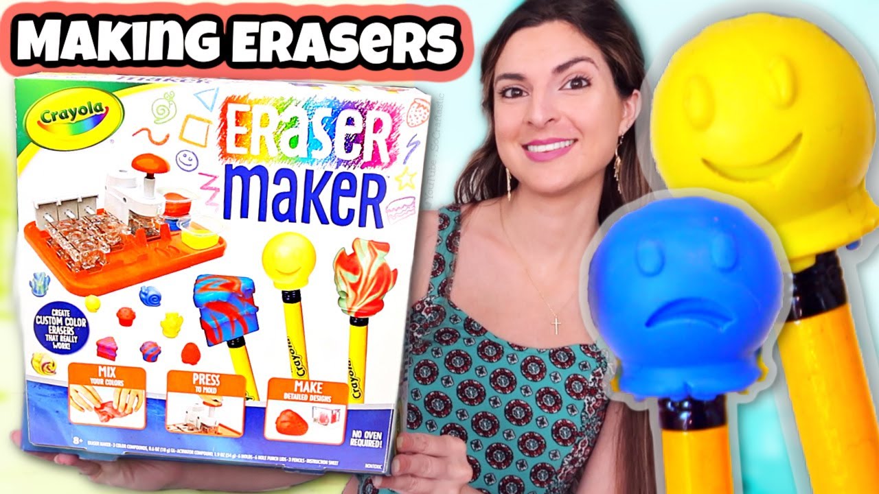 Тестирование набора для творчества CRAYOLA ERASER MAKER Craft Kit - Создайте свои собственные лас...