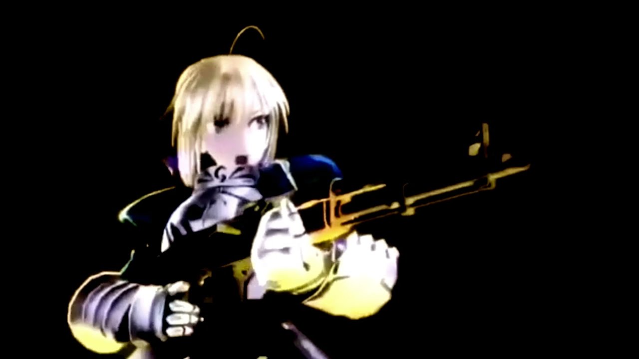 [SFM Fate] saber with a gun meme | saber with ak