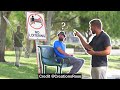 Putting No Loitering Signs Next to Park Benches Prank