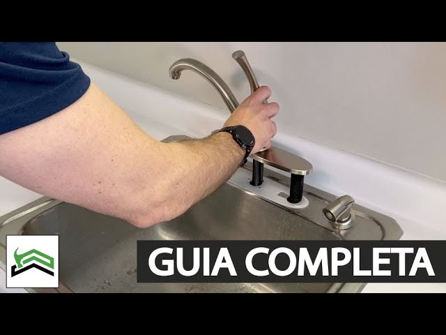 Instalación de codo ajustador en grifo