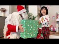 メリークリスマス!サンタさんがお家にやってきたよ! なのキッズ サンタクロース クリスマス プレゼント 遊び おもちゃ 子ども アンパンマン バイキンマン トミカ サンタさん kids Xmas
