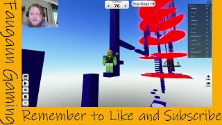Level 76 - Clock's Difficulty Chart Obby HARD - With Faugaun in Roblox.
