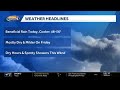 Video: Needed showers throughout today; turning brighter Friday
