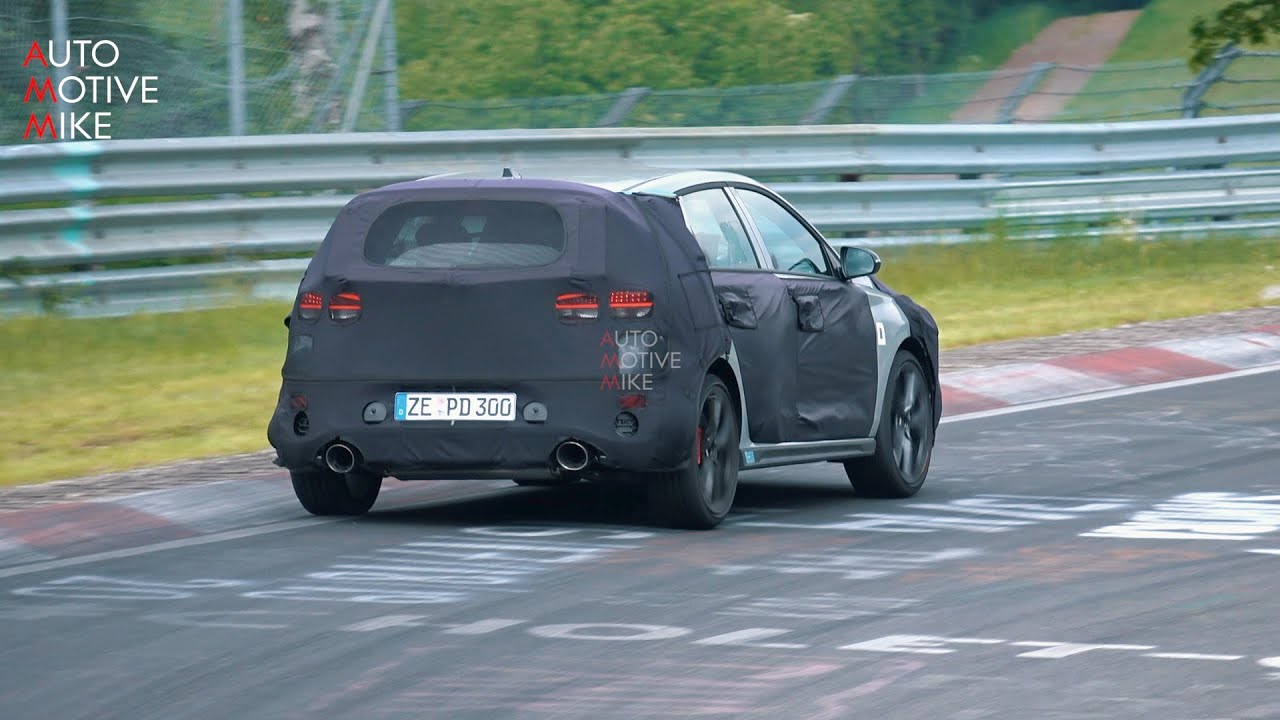 21 Hyundai I30 N Dct Spied Testing At The Nurburgring Youtube