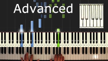 David Guetta - Dangerous - Piano Tutorial Easy - How to play (Synthesia)