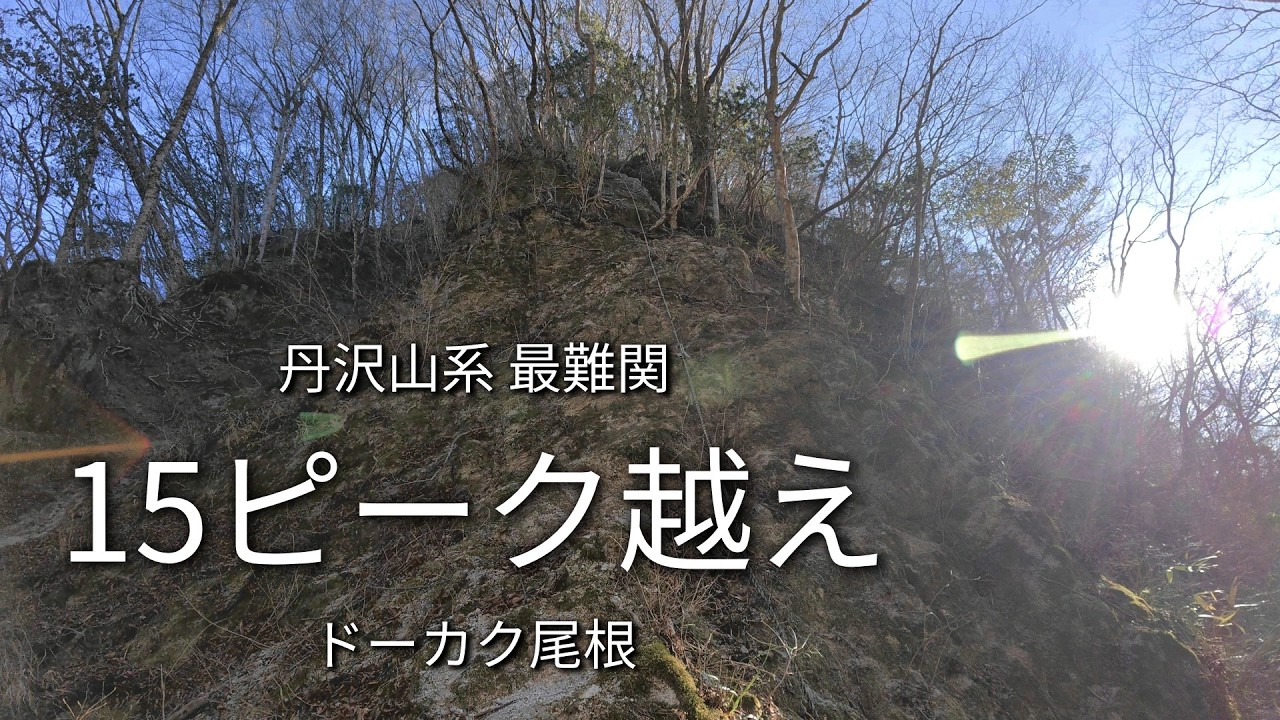 丹沢最難関・ドーカク尾根｜15ピーク縦走
