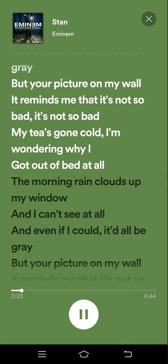 Stan Lyrics - Eminem, Dido