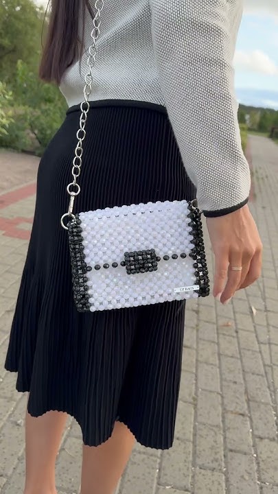 Сумка из бусин в стиле Шанель #beadedbag #сумочкаизбусин #diy #шанель # ...