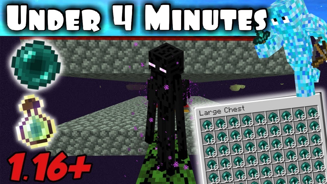 How to Make an Enderman Farm in 4 MINUTES! | 1.16+ Minecraft Tutorial