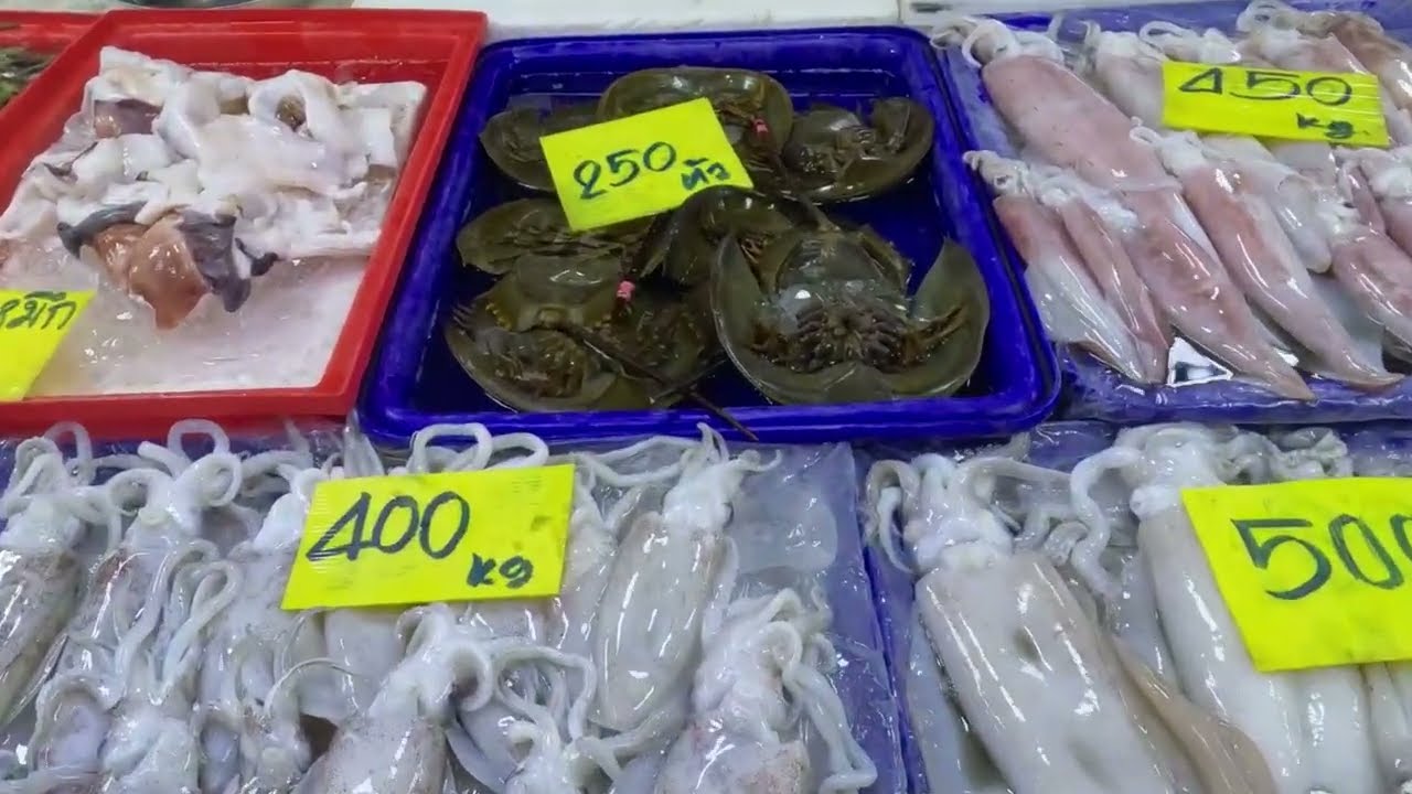 Самые свежие морепродукты Паттайи | Приключения на рынке морепродуктов Наклуэа 🦐 + Терминал 21 #N...