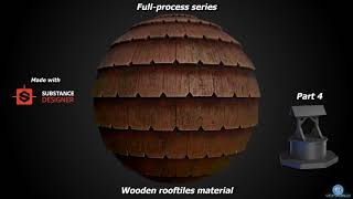 Substance Designer Tutorial - Wooden roof tiles PBR material/texture. Full-process series part 4
