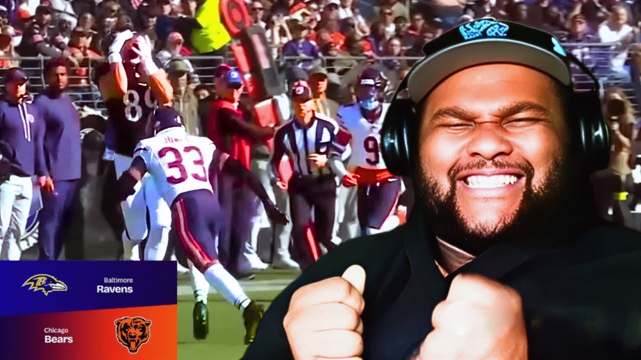 Лучшие моменты матча «Чикаго Беарз» — «Балтимор Рэйвенс» | Сезон НФЛ 2025, 8-я неделя (РЕАКЦИЯ)