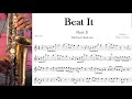 Beat It Michael Jackson Partitura Sax Alto