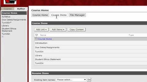 Adding Units in eCollege