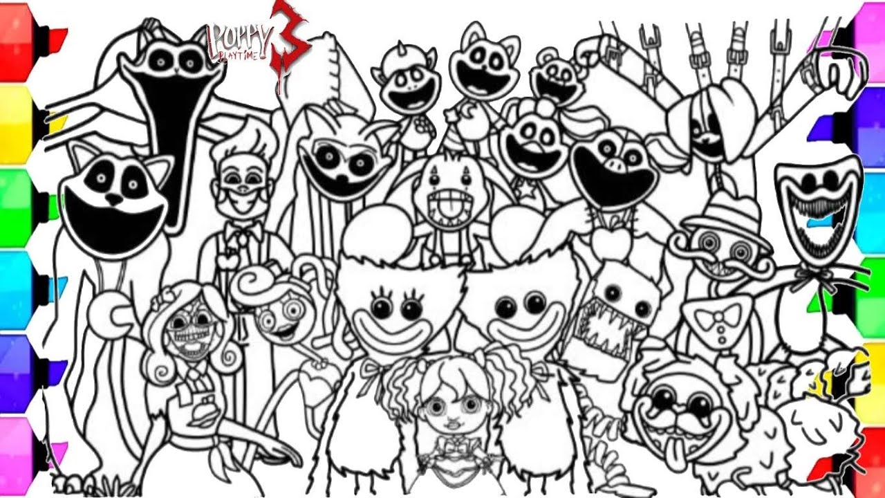 Poppy Playtime Chapter 3 New Coloring Pages / How to Color All New ...