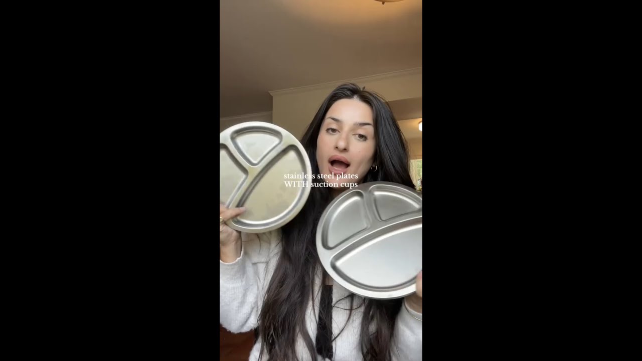 Moms, here’s the perfect stainless steel baby plate! 🥣