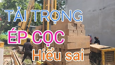 Tải trọng P ep, P thiết kế khi ép cọc nhà  phố quận 9 thủ đức