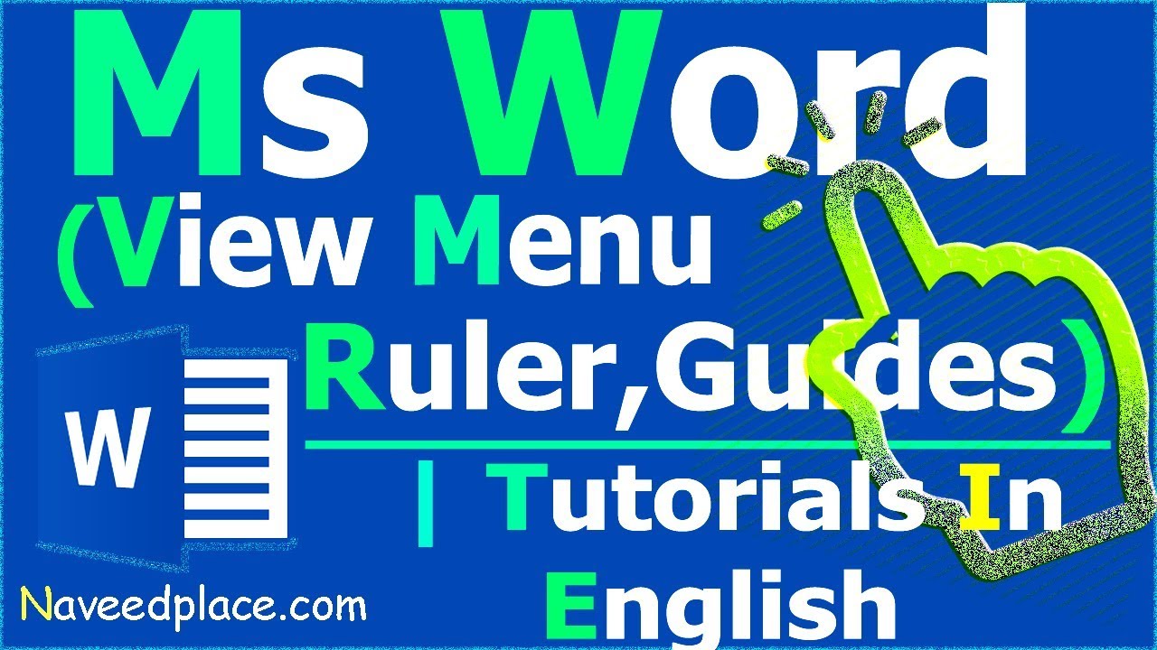 MS Word - View Menu | View,Guides,New Window, Arrange All | Tutorials
