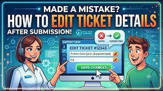 Made a Mistake? How to Edit Ticket Details After Submission