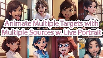 How to Animate Multiple Targets with Multiple Sources with Live Portrait in Comfy UI