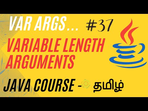 Java Varargs - Variable Length Arguments | Java Course in Tamil | Ganesh Teaching Studio