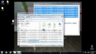 How to make a matrix rain in cmd