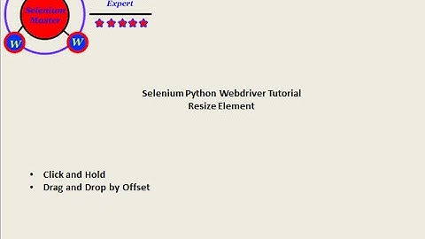 Selenium Python Webdriver Tutorial - Resize Element