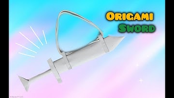 How to make a medieval SWORD with a scabbard from A4 paper ⚔️: Vikings  Sword😃