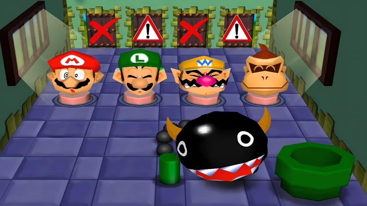 😱 まさかの結末!? ドンキーコング vs マリオ vs ルイージ vs ワリオ【マリオパーティ2 N64】