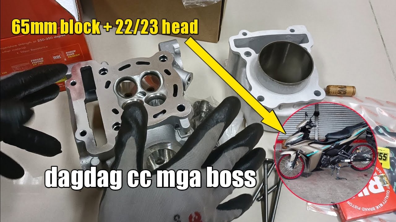 Sniper 155 dagdag cc upgrade 65mm ceramic block + 22/25 head