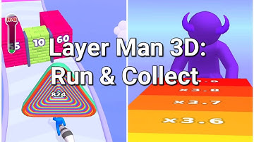 Layer Man 3D: Run & Collect mobile gameplay levels 175-186