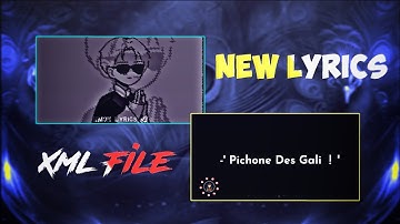 New Attitude Level Lyrics Xml File || Best Shake And Text Effect Xml Alight Motion || Emon Editz