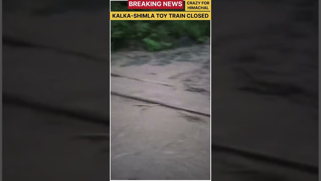 kalka -Shimla Toy train Closed | Heavy Landslide in track 
