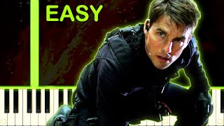 MISSION IMPOSSIBLE THEME - EASY Piano Tutorial
