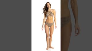 Kenneth Cole Lurex Solids High Neck Bikini Top | SwimOutlet.com screenshot 1