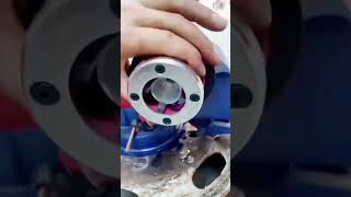 cool technique for making threads for pipe connections #shorts