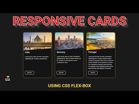 Responsive Cards using