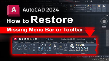 Missing Menu Bar in AutoCAD 2024? Fix It in Minutes!